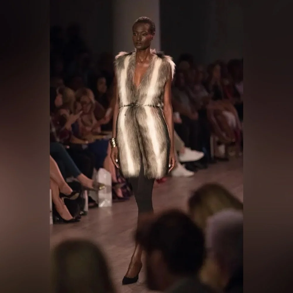 Serena Williams Signature Faux Fur Vest - Picture 2 of 7